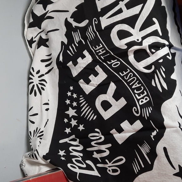 Wood Patriotic Frame Heart Ornament Kitchen Dish Towel Set American USA Military - Picture 11 of 13